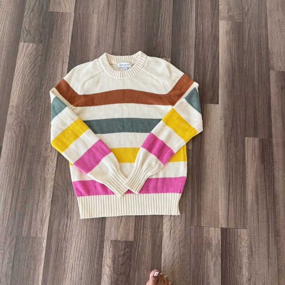 Colorful Striped Women's Sweater - Picture 5 of 7